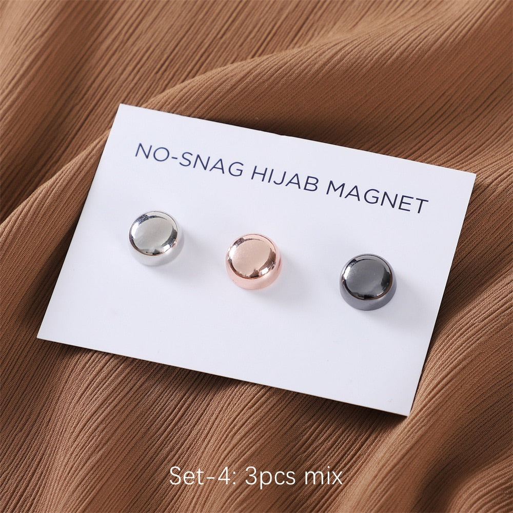 Shiny No Snag Hijab Magnets